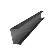 Планка стойки забора 60мм 35х60 х 2000 (VALORI-20-DarkGrey-0.5)